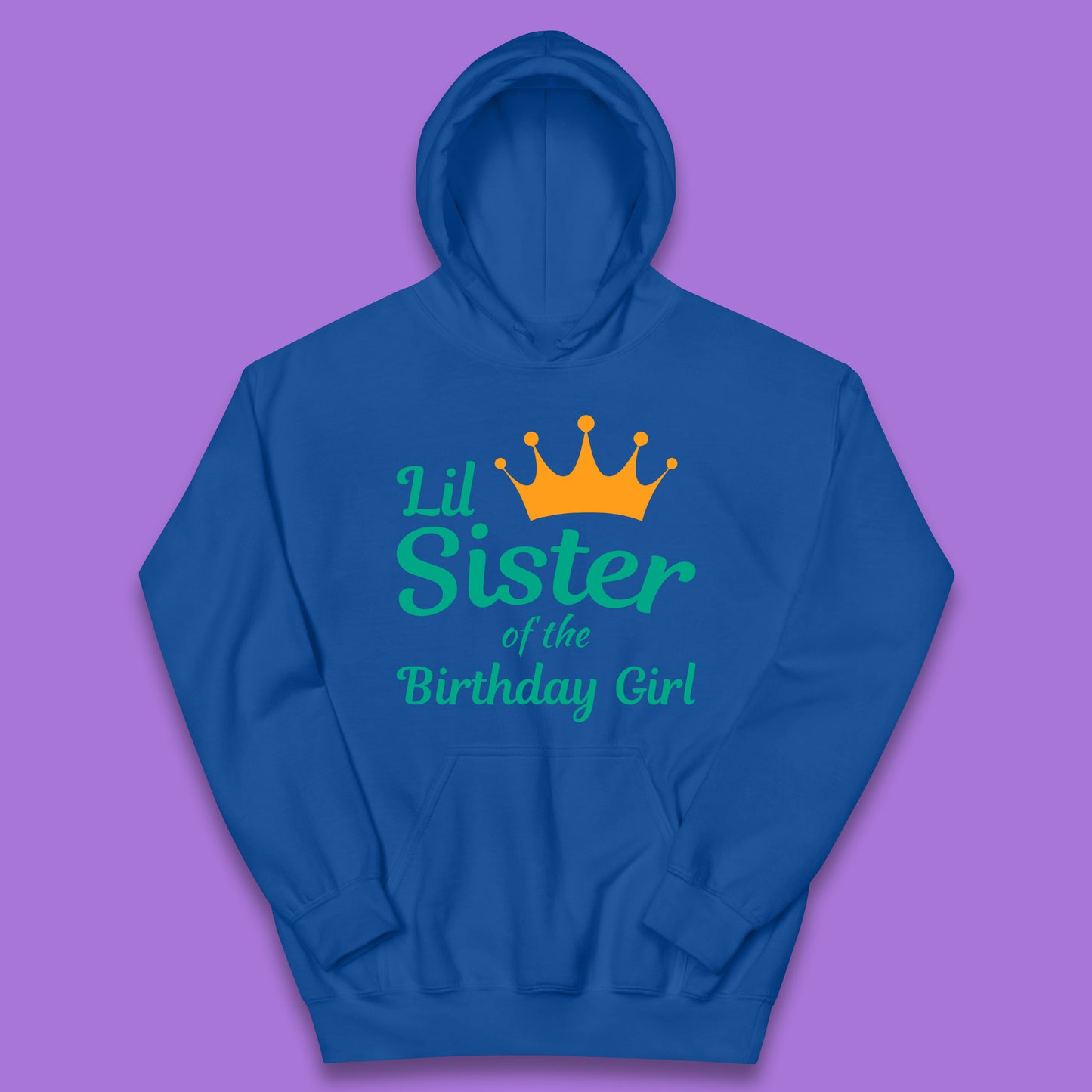 Lil Sister Of The Birthday Girl Kids Hoodie