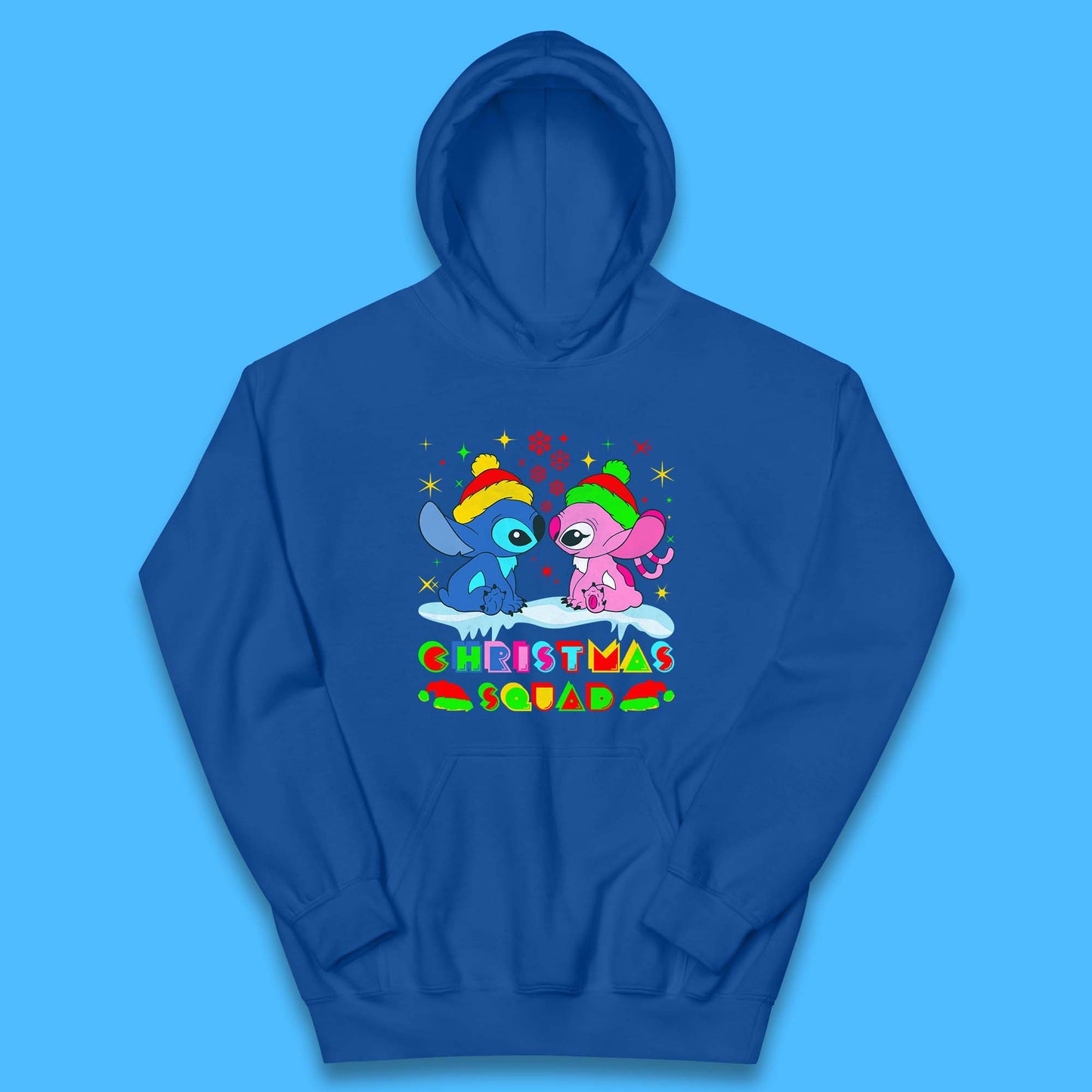 christmas stitch and angel hoodie