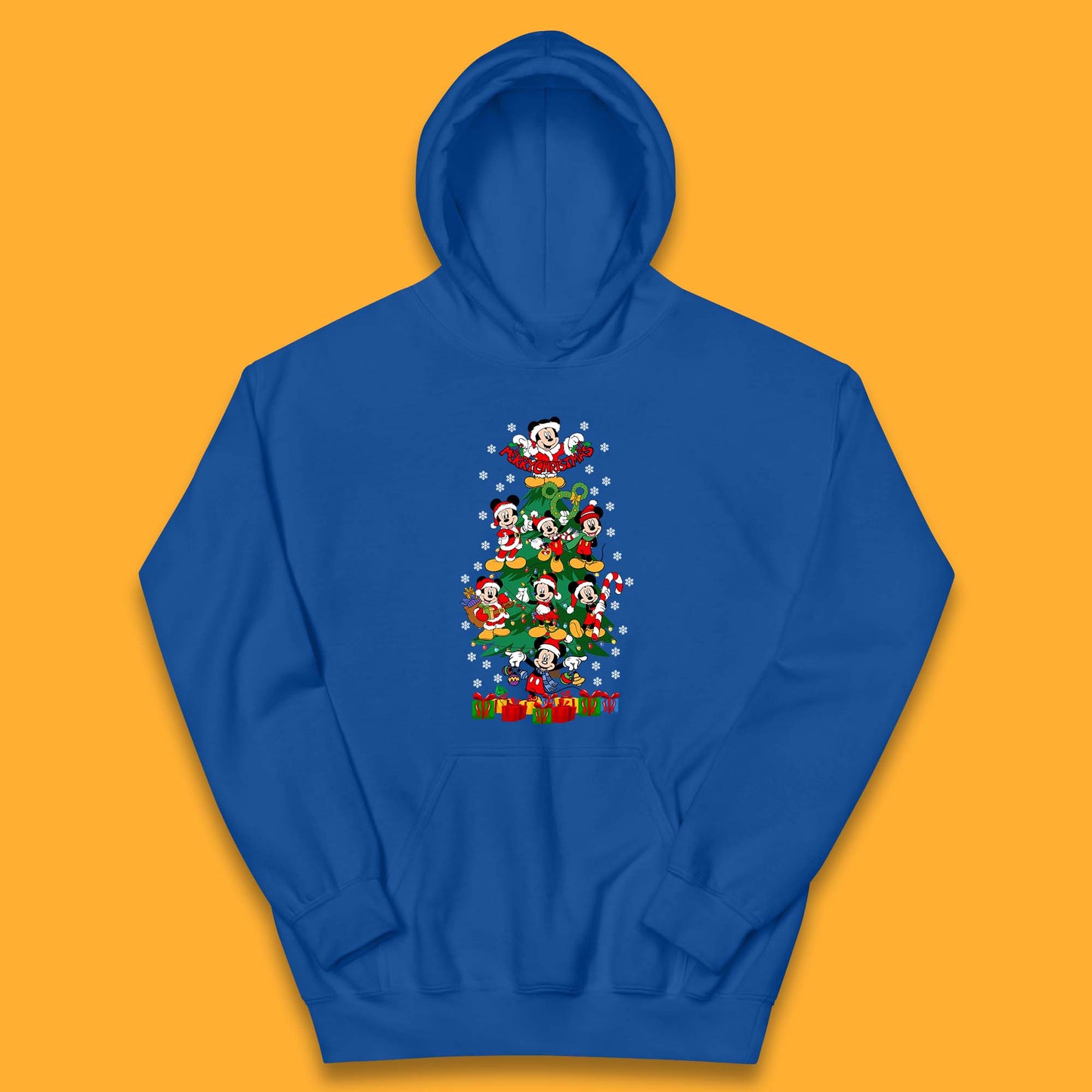 mickey mouse christmas tree hoodie