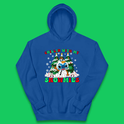 Snowman Stitch Christmas Kids Hoodie