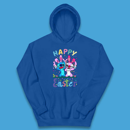 Happy Easter Stitch Kids Hoodie