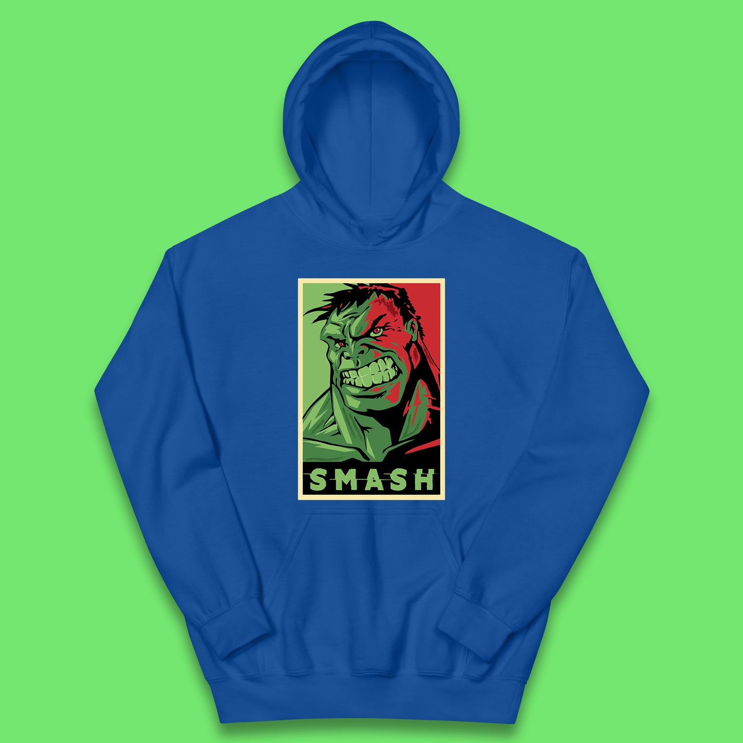 Marvels Avengers The Incredible Hulk Angry Face Smash Hulk Giant Man Hulk Superhero Movie Character Kids Hoodie