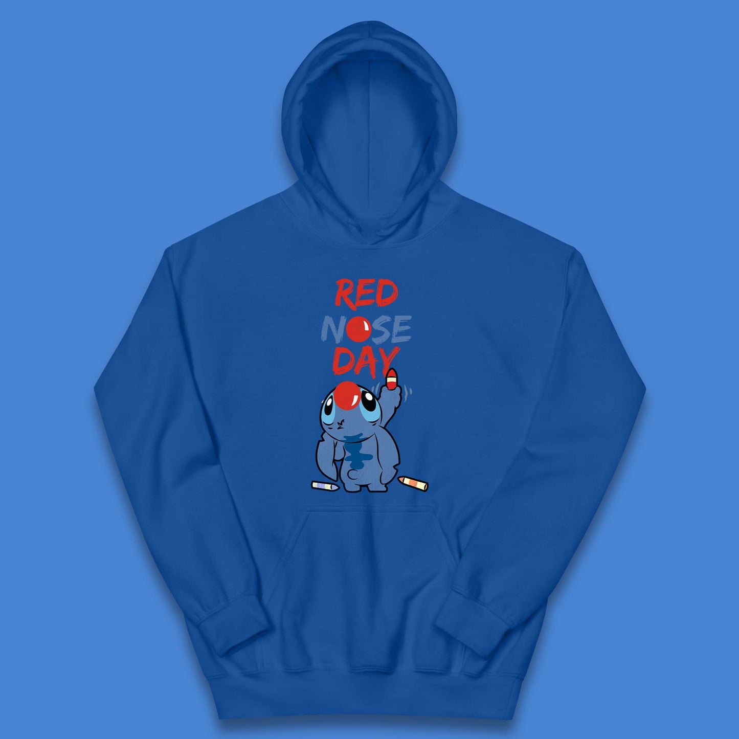 Red Nose Day Stitch Kids Hoodie