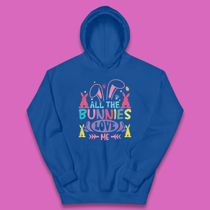 All The Bunnies Love Me Kids Hoodie