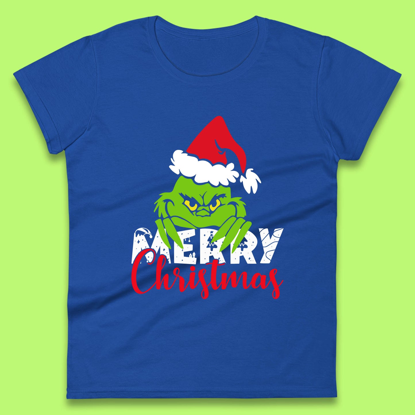 merry christmas grinch womens t shirt