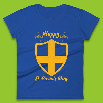 Happy St. Piran's Day Womens T-Shirt