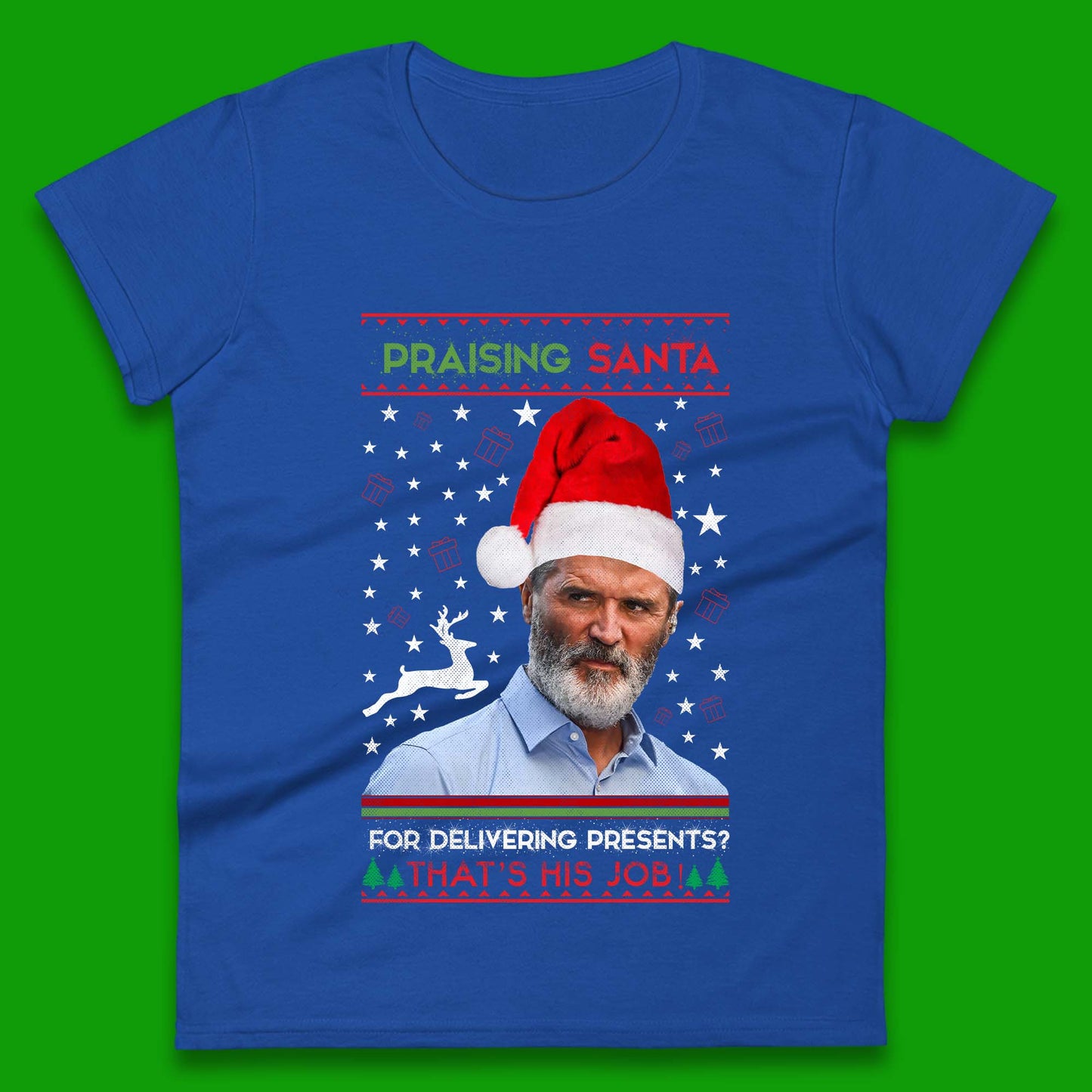 roy keane christmas womens t shirt