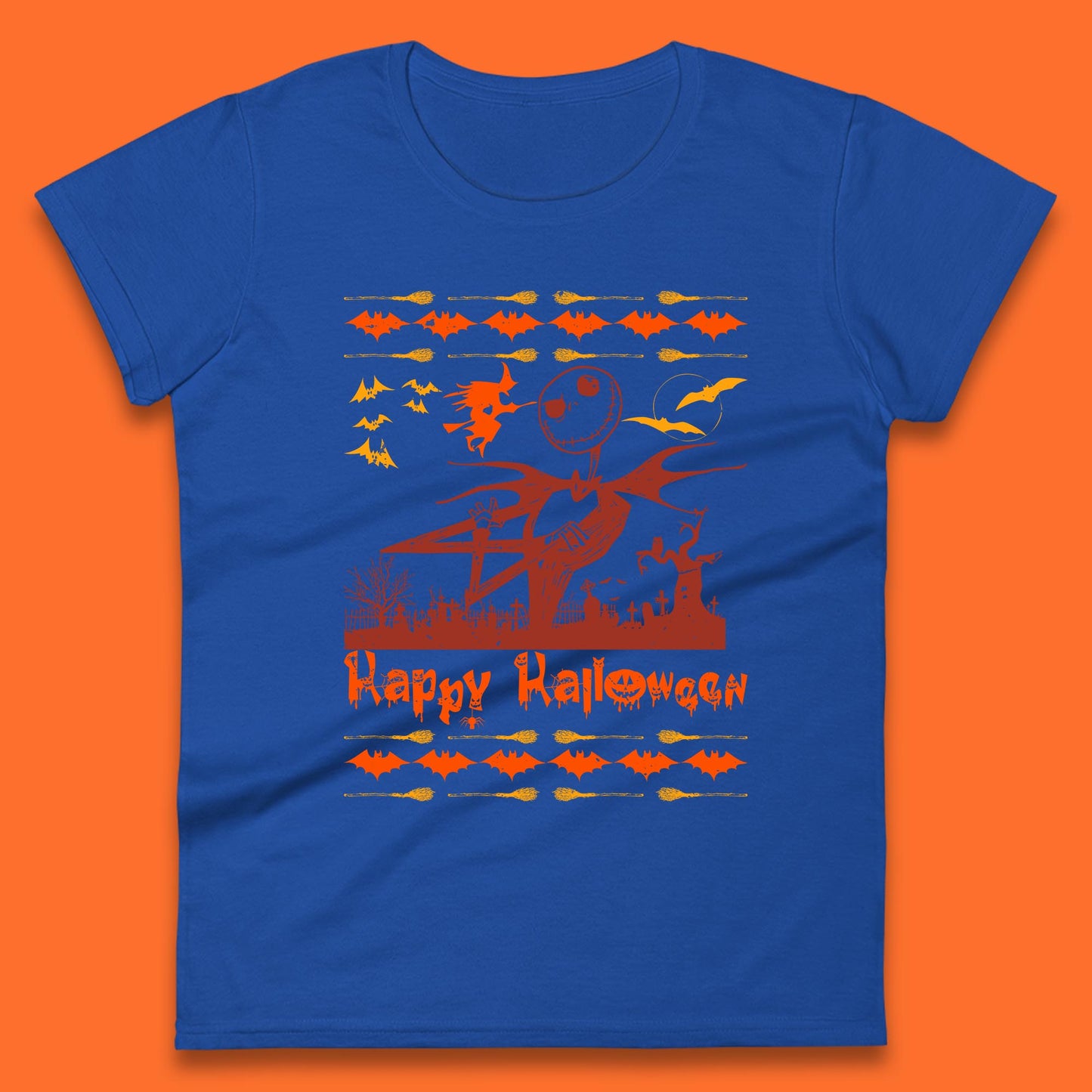 happy halloween womens t shirt