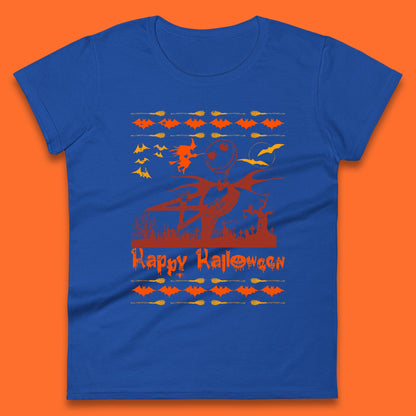 happy halloween womens t shirt