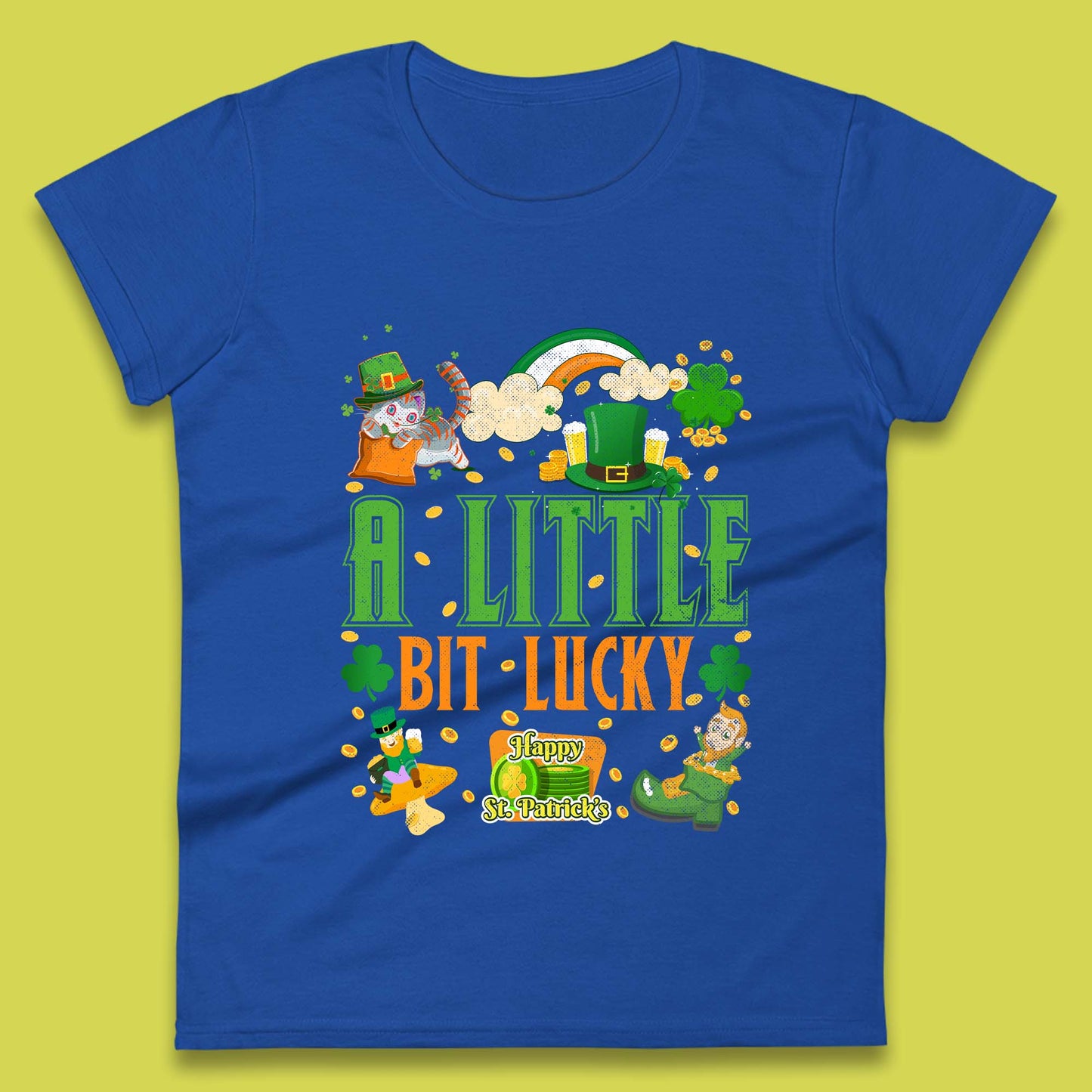 A Little Bit Lucky St. Patrick's Womens T-Shirt