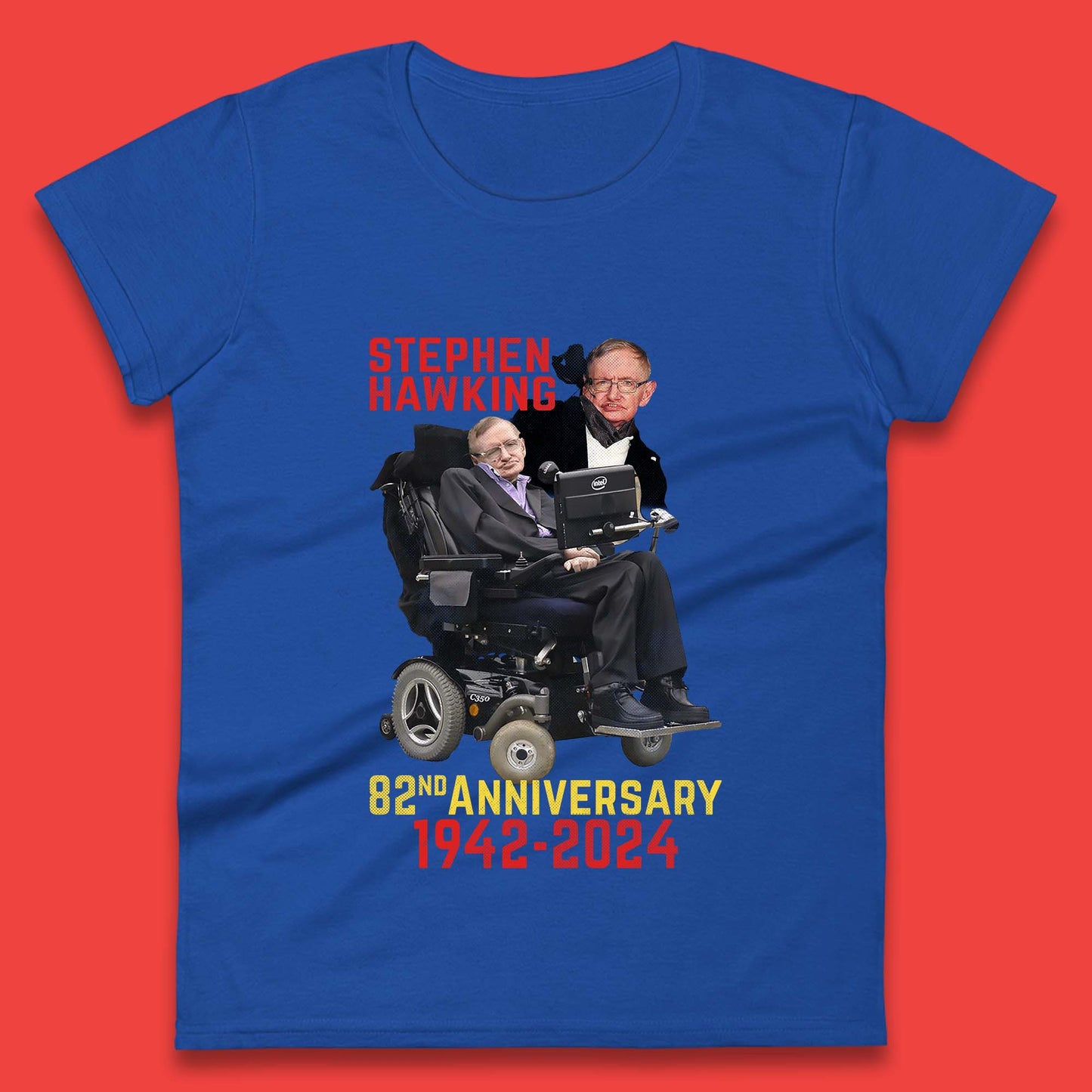 Stephen Hawking Womens T-Shirt