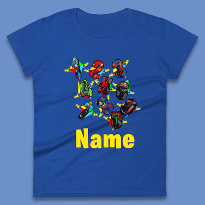 Personalised Number Day Superheroes Superheroes Womens T-Shirt