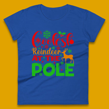 coolest reindeer womens t shirt