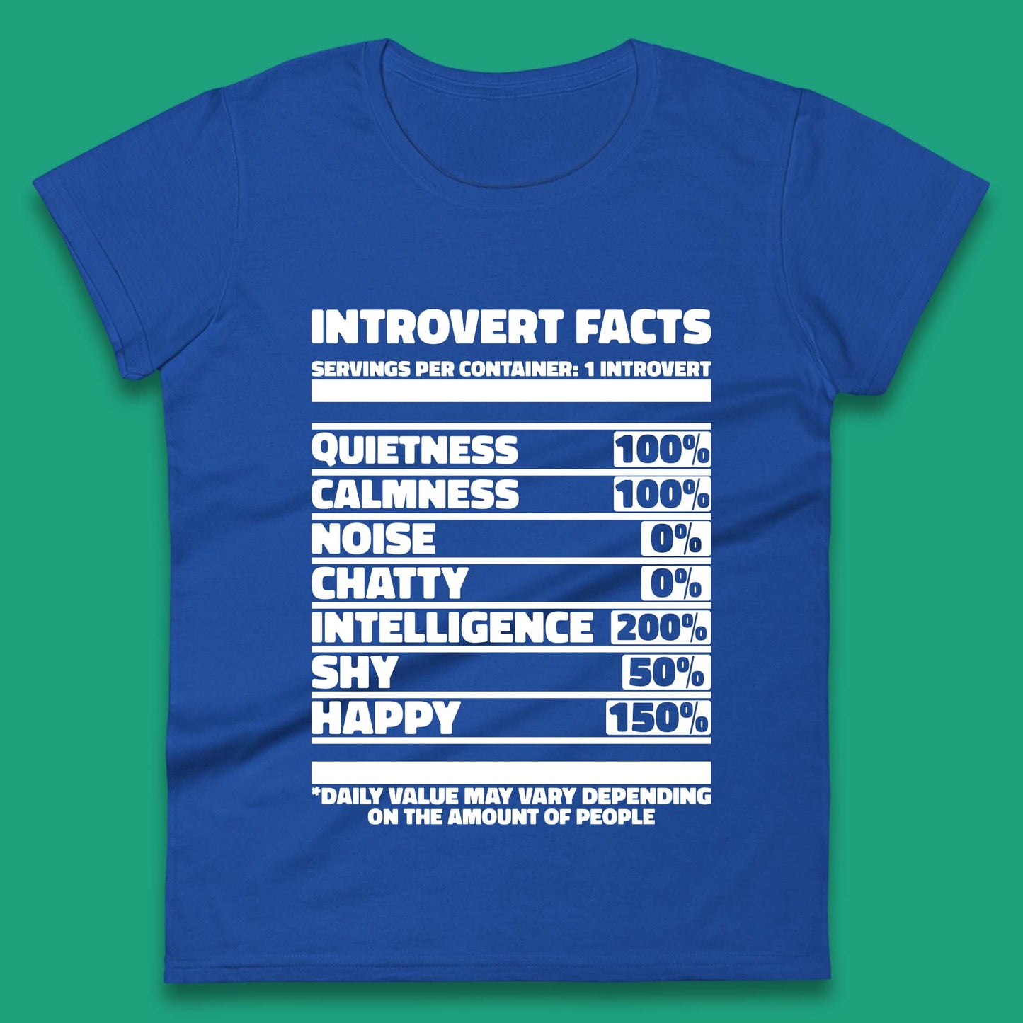 Introvert Facts Womens T-Shirt