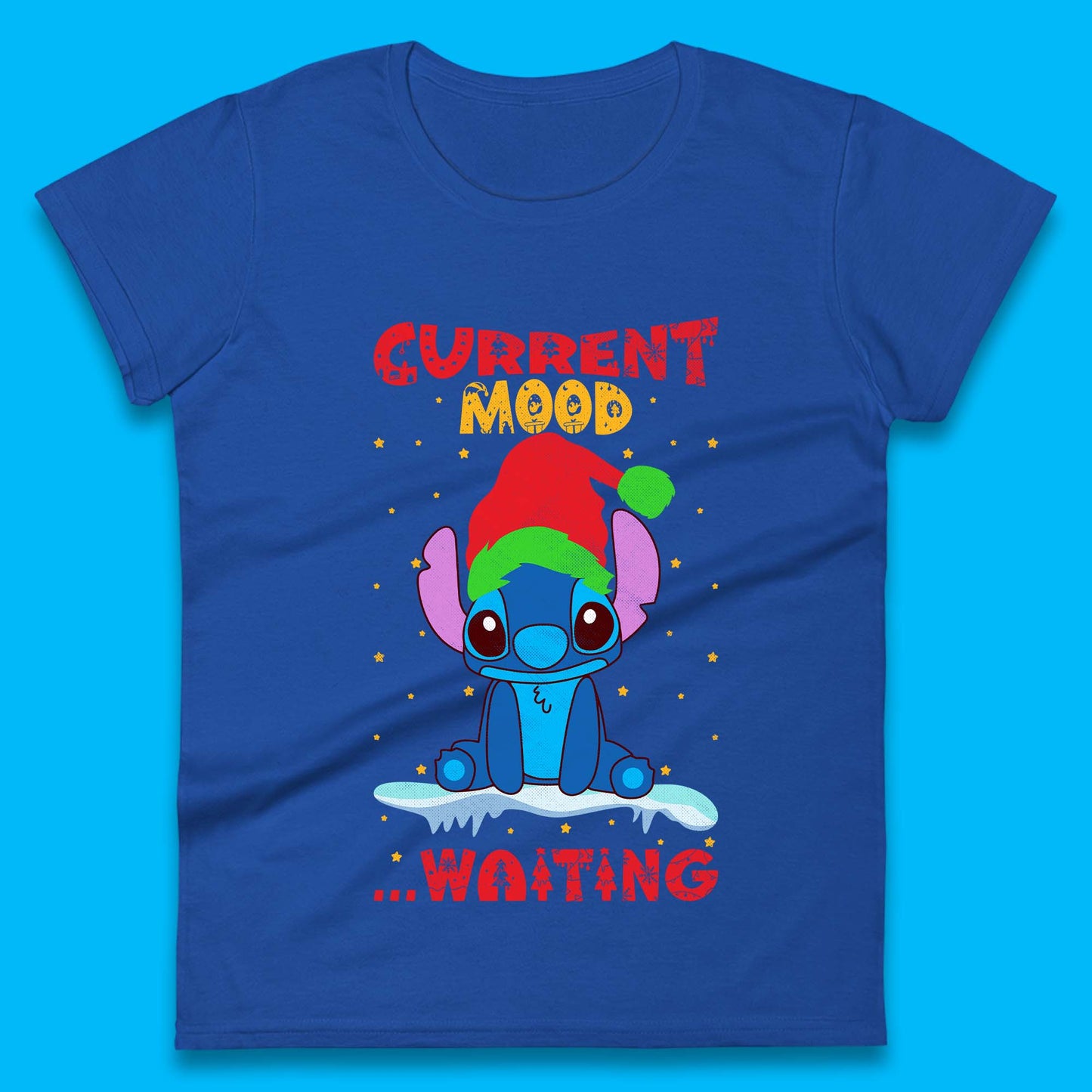 Current Mood Stitch Christmas Womens T-Shirt