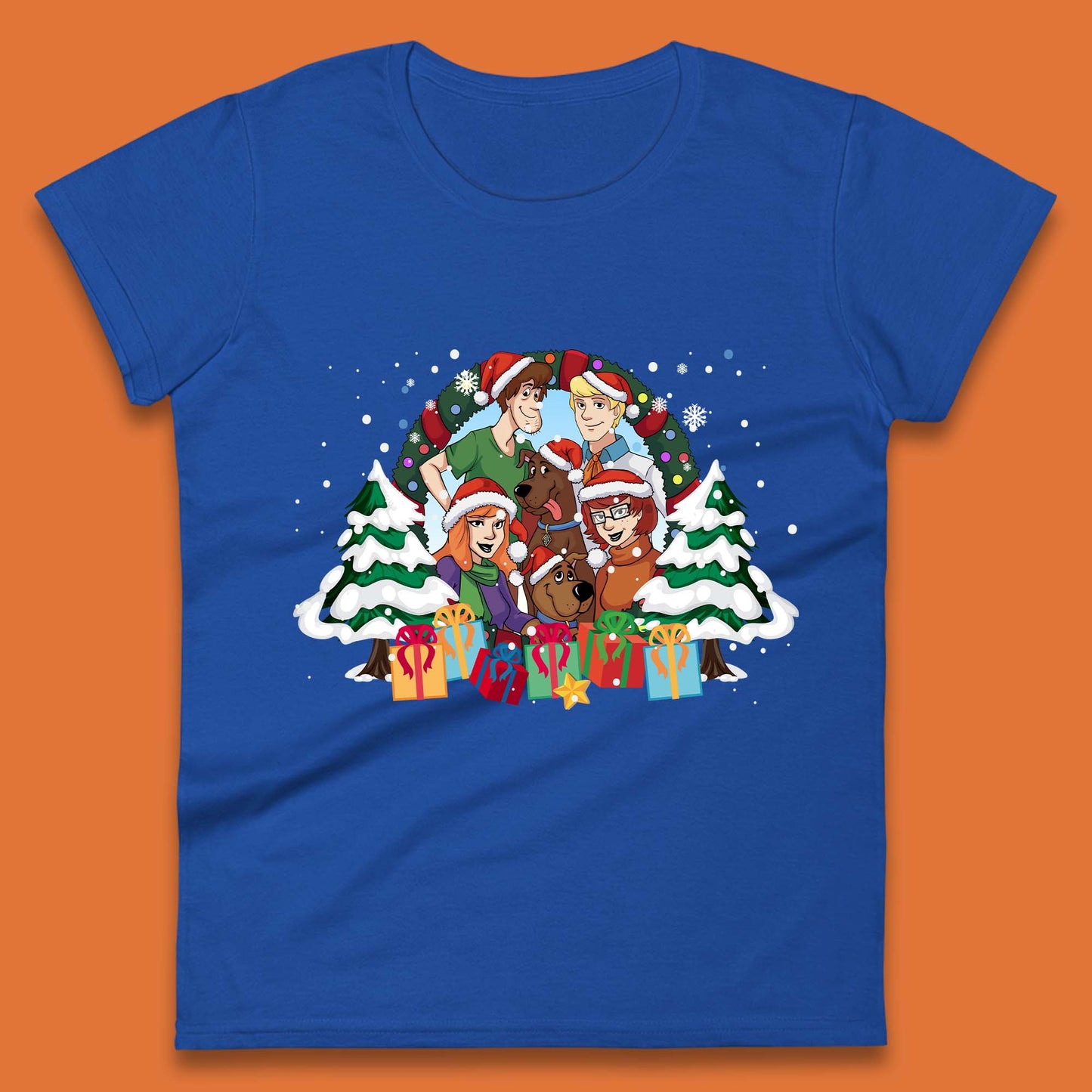 Scooby Doo Christmas Womens T-Shirt