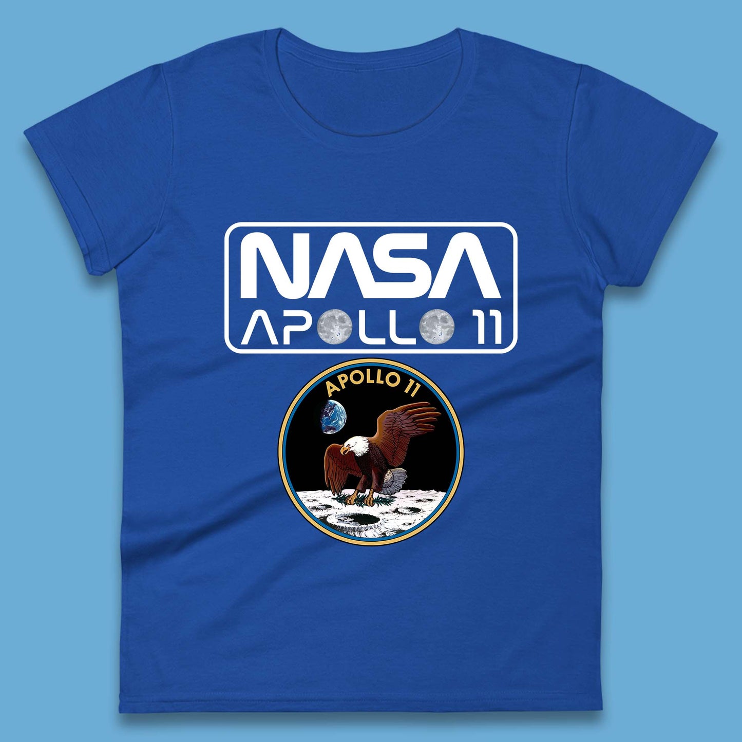 Nasa Apollo 11 First Lunar Landing Moon Rocket Astronomy Womens Tee Top