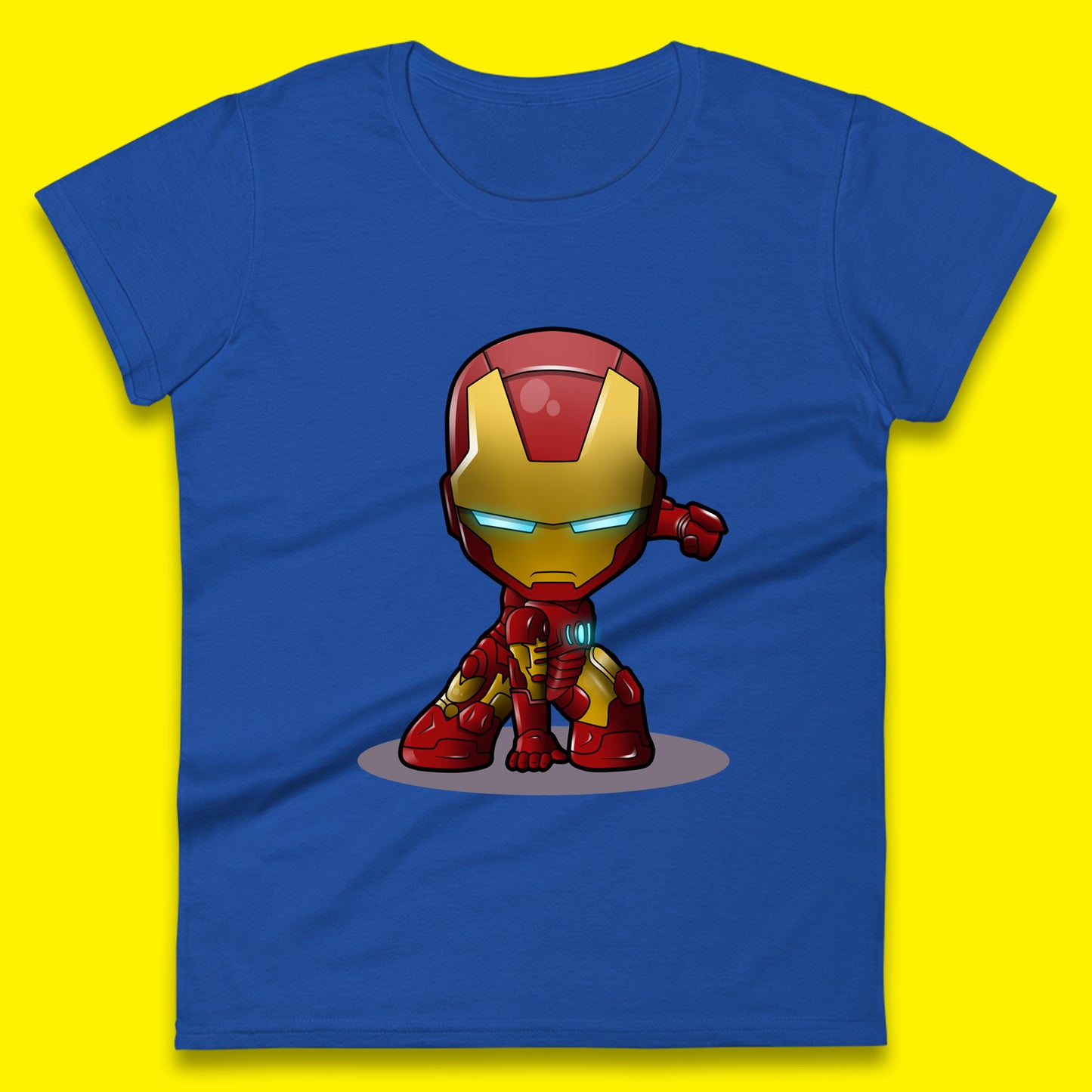 Marvel Avenger Iron Man Movie Character Ironman Costume Superhero Marvel Comics Womens Tee Top