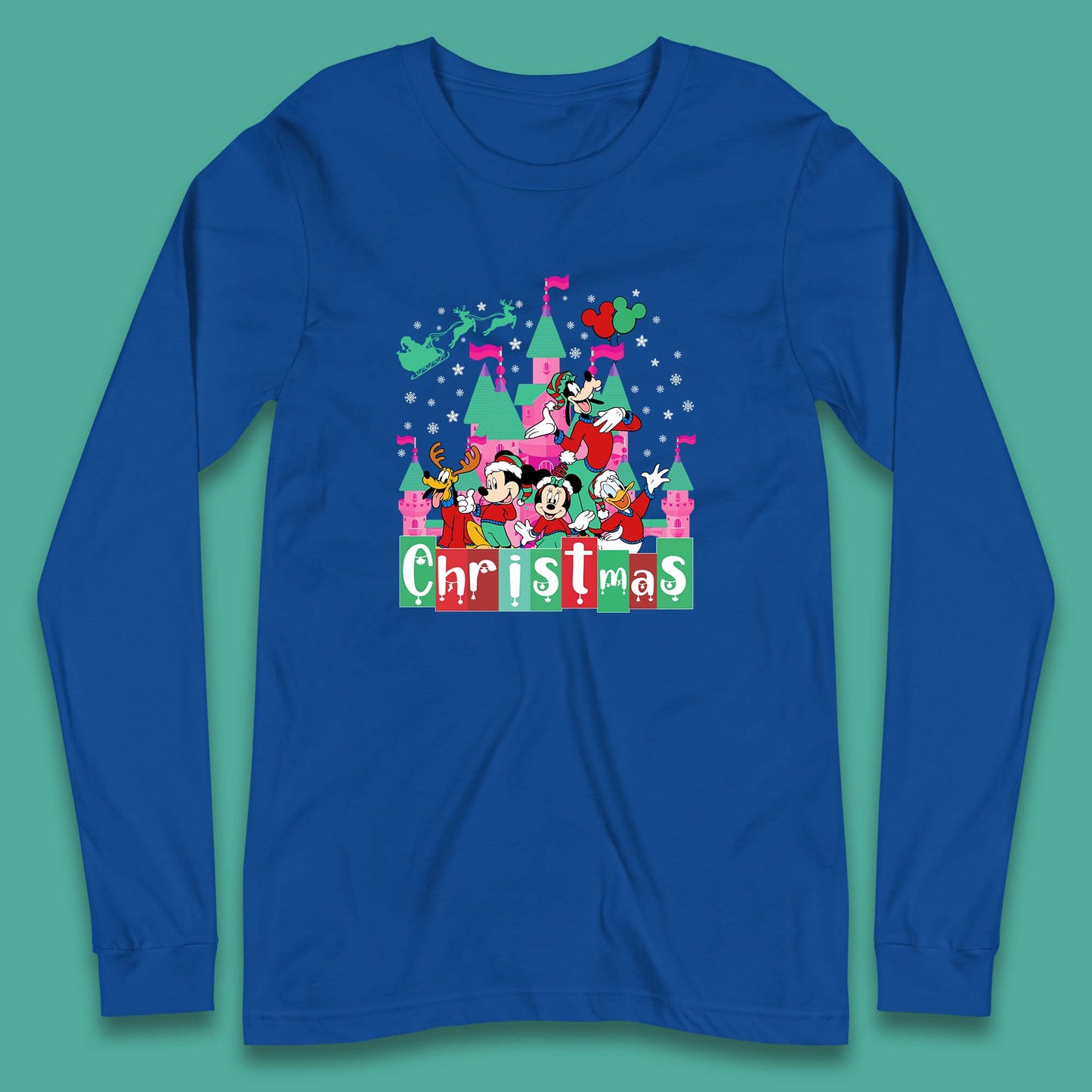 christmas disneyland long sleeve t shirt