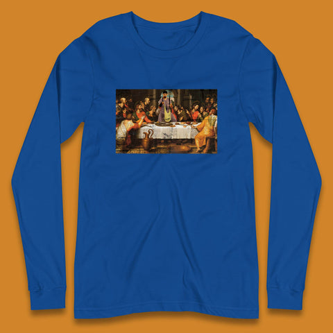 Jesus Quintana The Big Lebowski Dude Last Supper By Juan De Juanes Christmas Religious Christian Motives Long Sleeve T Shirt