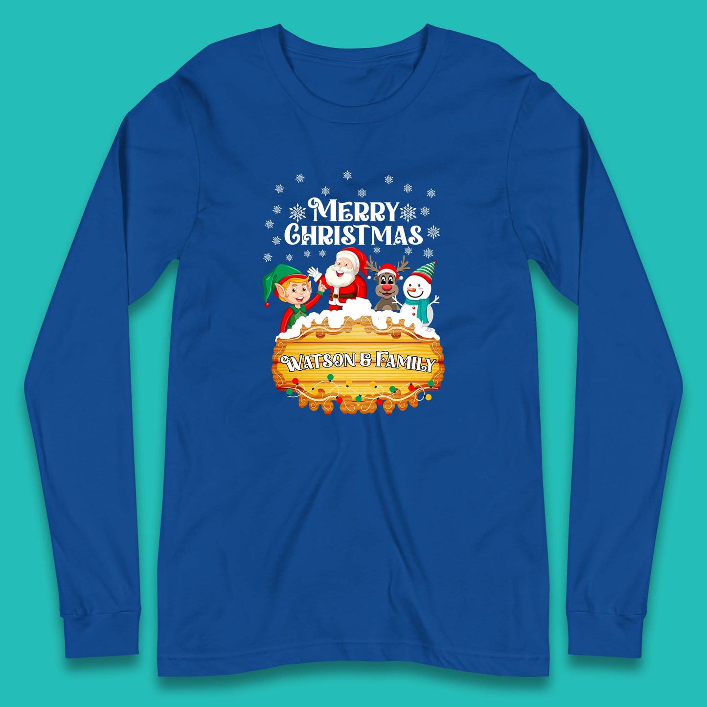 watson family christmas long sleeve t shirt