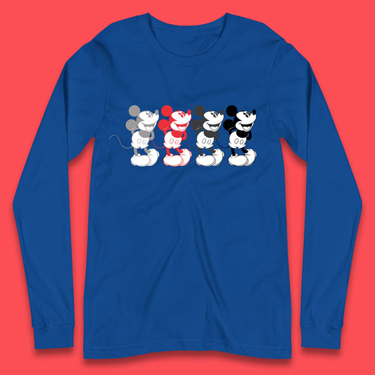 Disney Mickey Mouse Minnie Mouse Face Cartoon Character Disneyland Vacation Trip Disney World Long Sleeve T Shirt