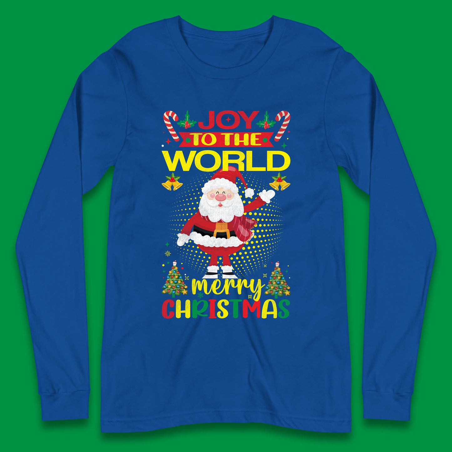 joy to the world christmas long sleeve t shirt