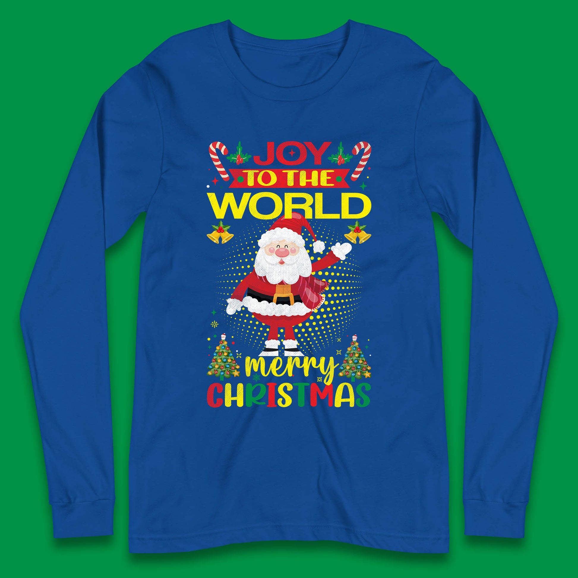 joy to the world christmas long sleeve t shirt