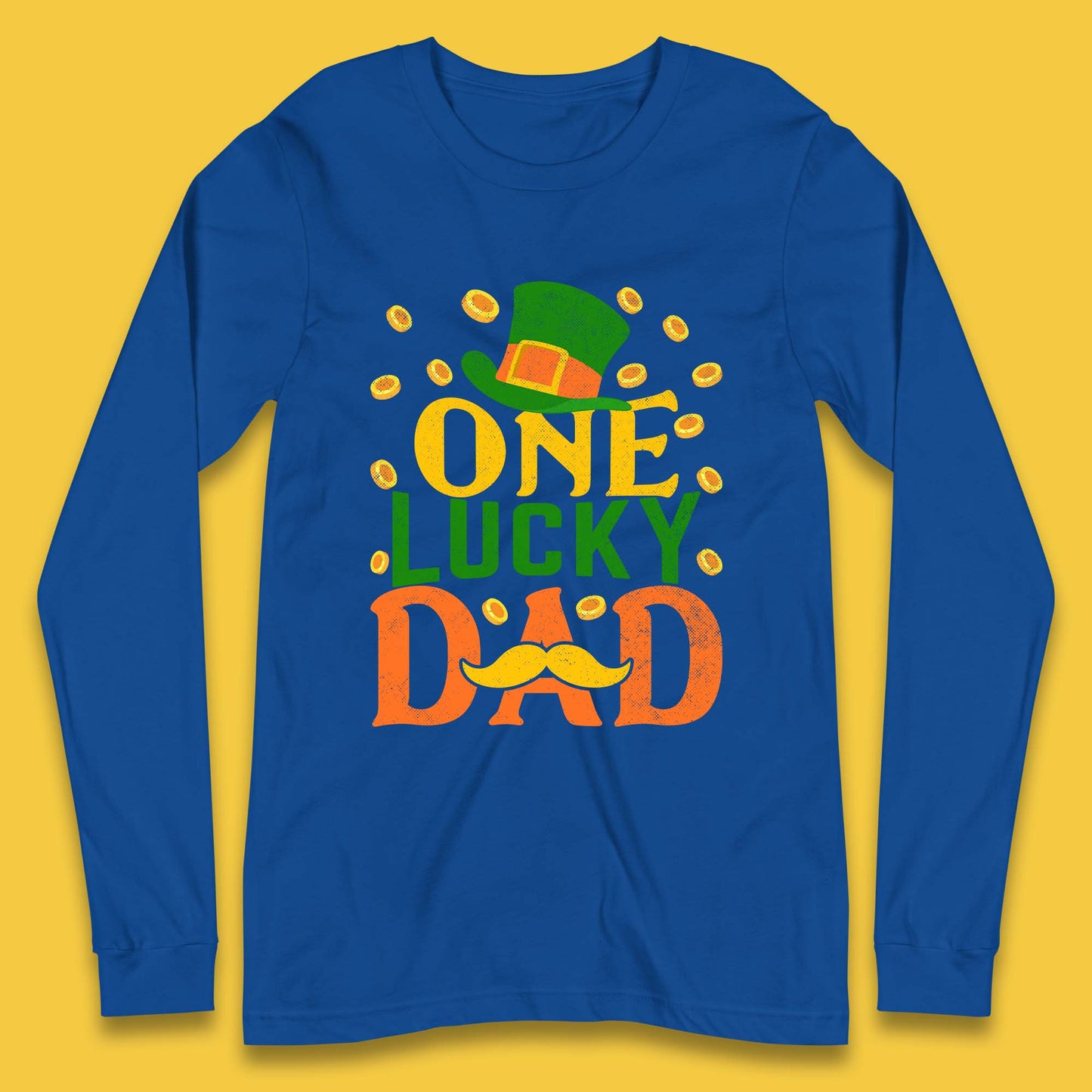 One Lucky Dad Patrick's Day Long Sleeve T-Shirt