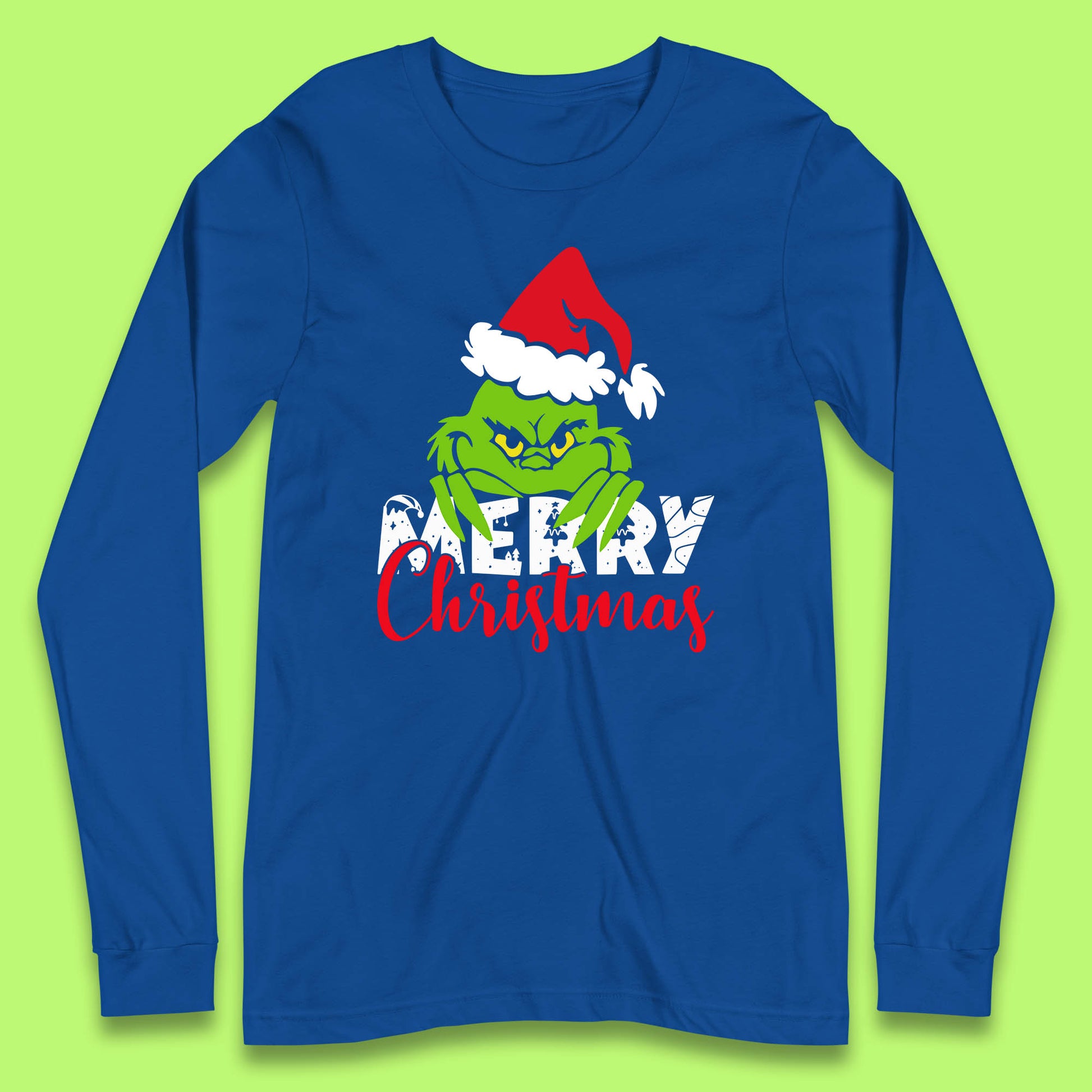 merry christmas grinch long sleeve t shirt