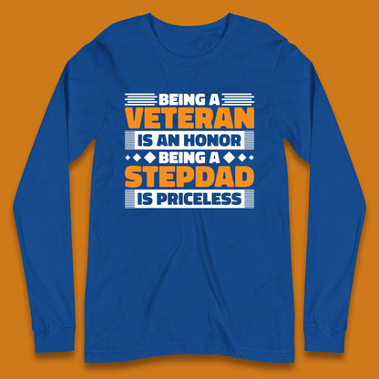 Veteran Stepdad Long Sleeve T-Shirt