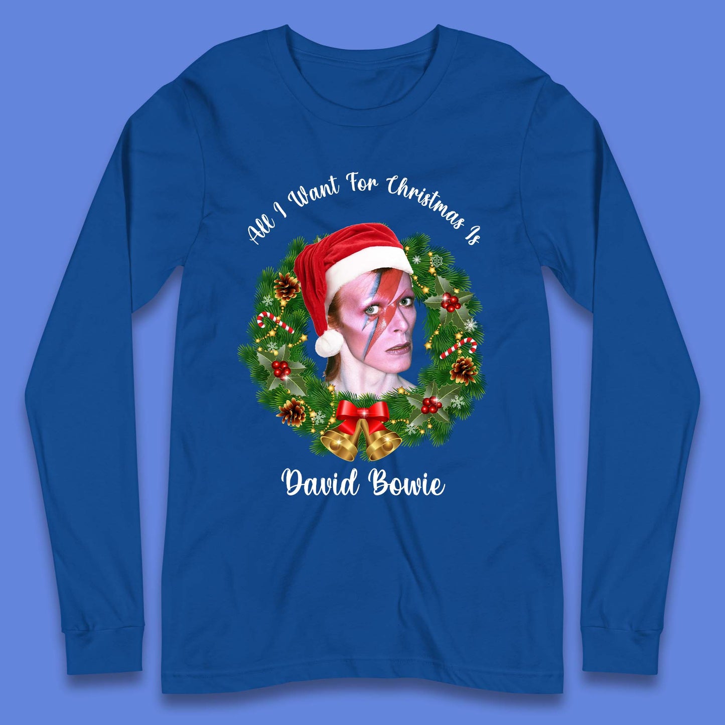 David Bowie Christmas Long Sleeve T-Shirt