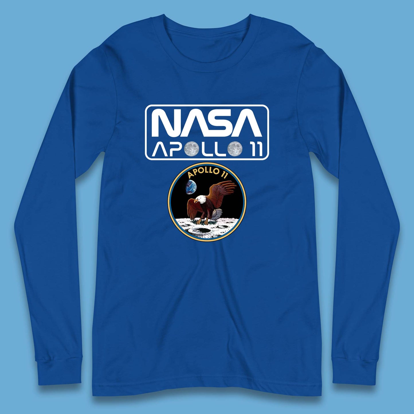 Nasa Apollo 11 First Lunar Landing Moon Rocket Astronomy Long Sleeve T Shirt