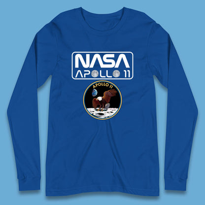 Nasa Apollo 11 First Lunar Landing Moon Rocket Astronomy Long Sleeve T Shirt