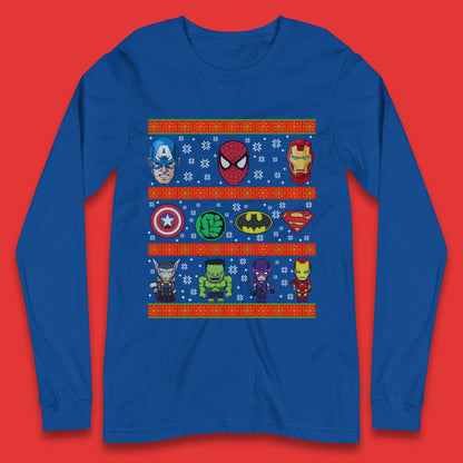 Avengers Superhero Christmas Long Sleeve T-Shirt