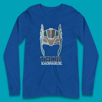 Thor Ragnarok Marvel Avenger Thor Helmet Superhero Movie Character Thor Helmet Ragnarok Long Sleeve T Shirt