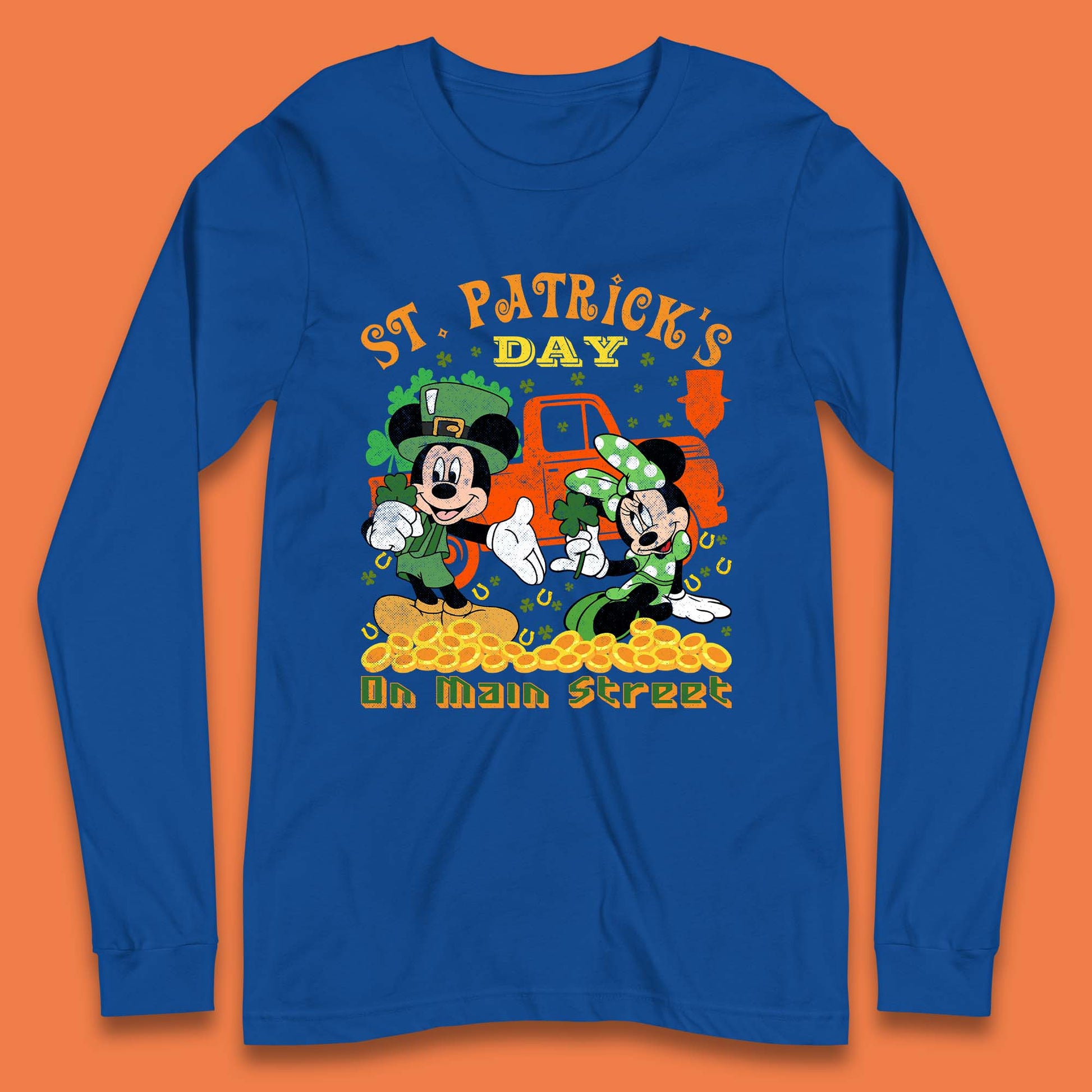 Long Sleeve Disney St Patricks Day T Shirt