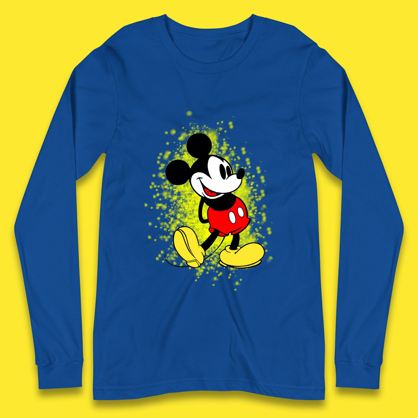 Disney Vintage Mickey Mouse Cartoon Character Disneyland Vacation Trip Disney World Long Sleeve T Shirt