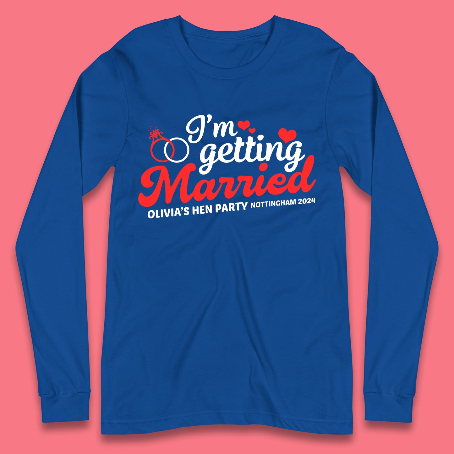 Custom Hen Do Party Long Sleeve T-Shirt