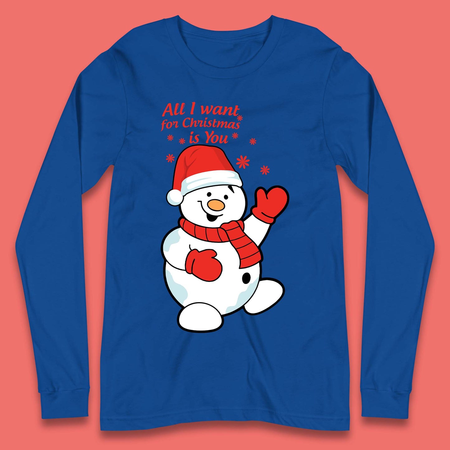 Snowman Christmas Long Sleeve T-Shirt