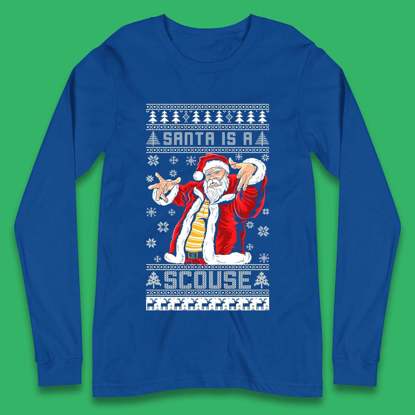 Santa Is A Scouse Christmas Long Sleeve T-Shirt