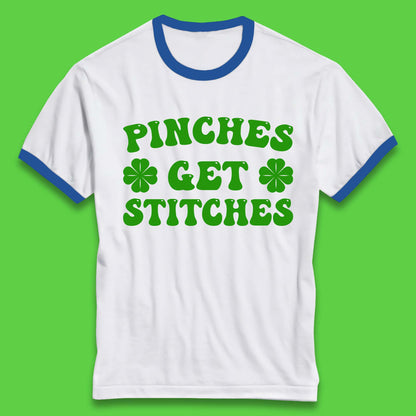 Pinches Get Stitches Ringer T-Shirt