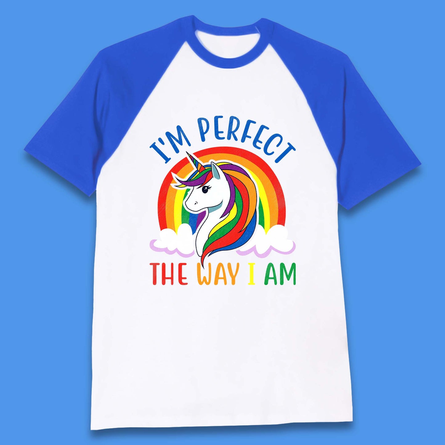 Rainbow Unicorn LGBT Pride Baseball T-Shirt