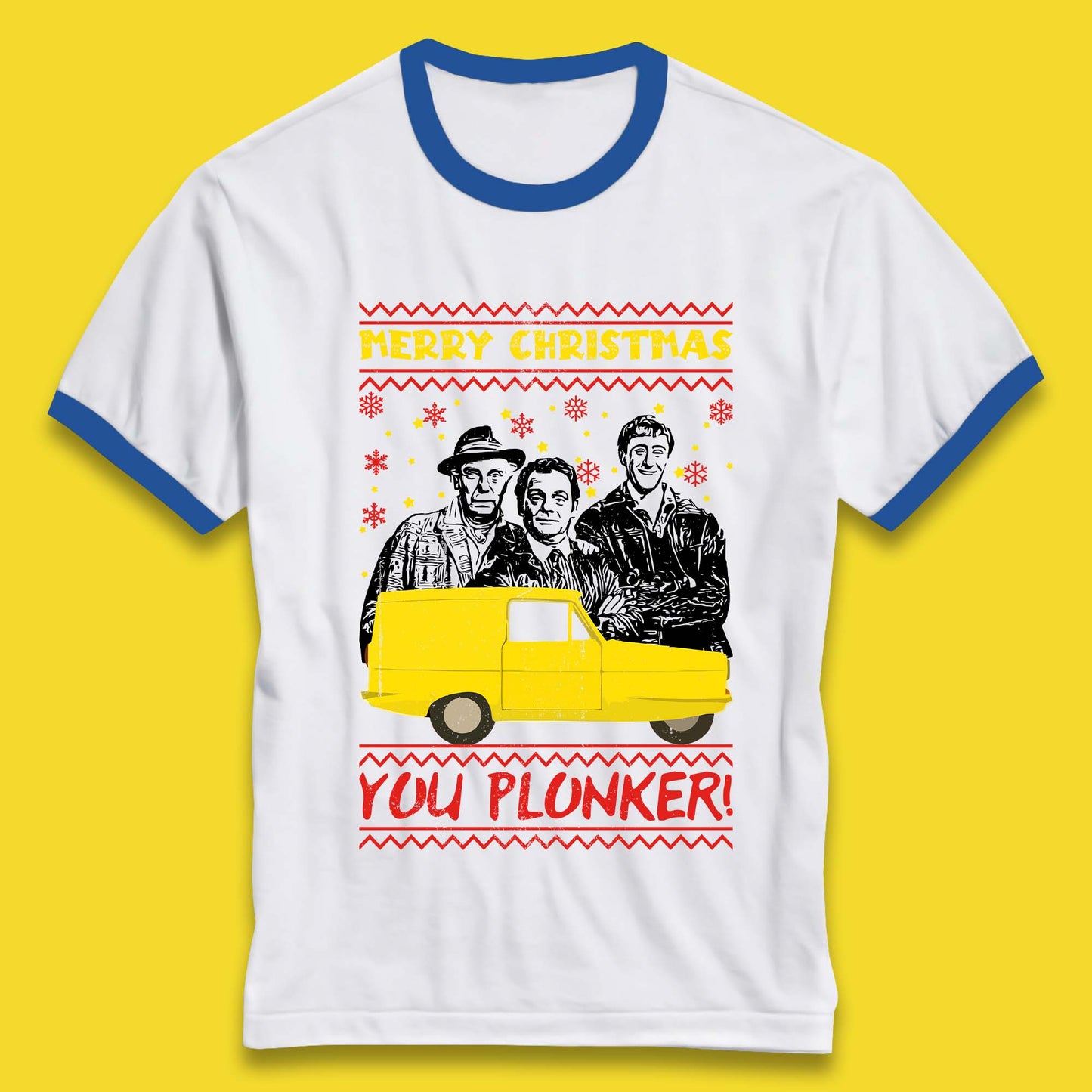 Merry Christmas You Plunker Ringer T-Shirt