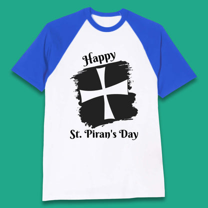 Saint Piran's Day Baseball T-Shirt