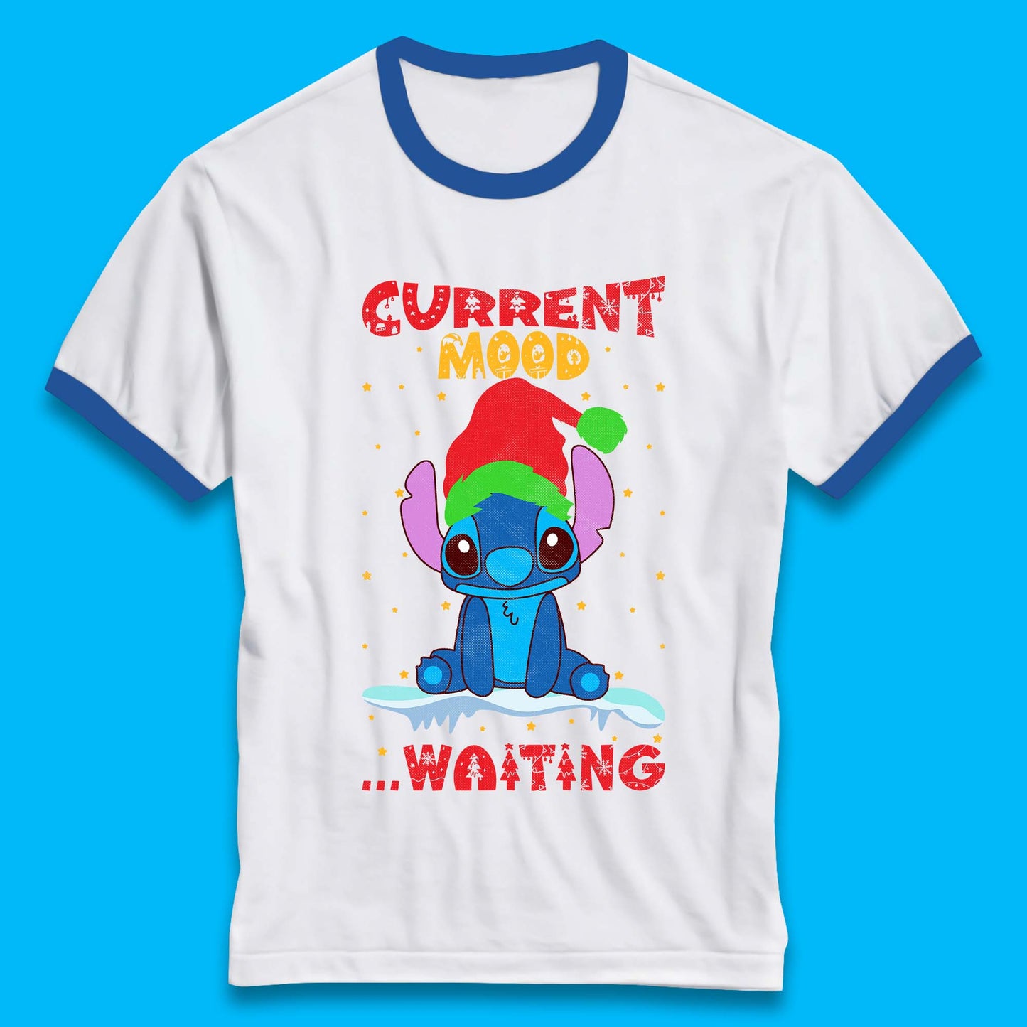 Current Mood Stitch Christmas Ringer T-Shirt