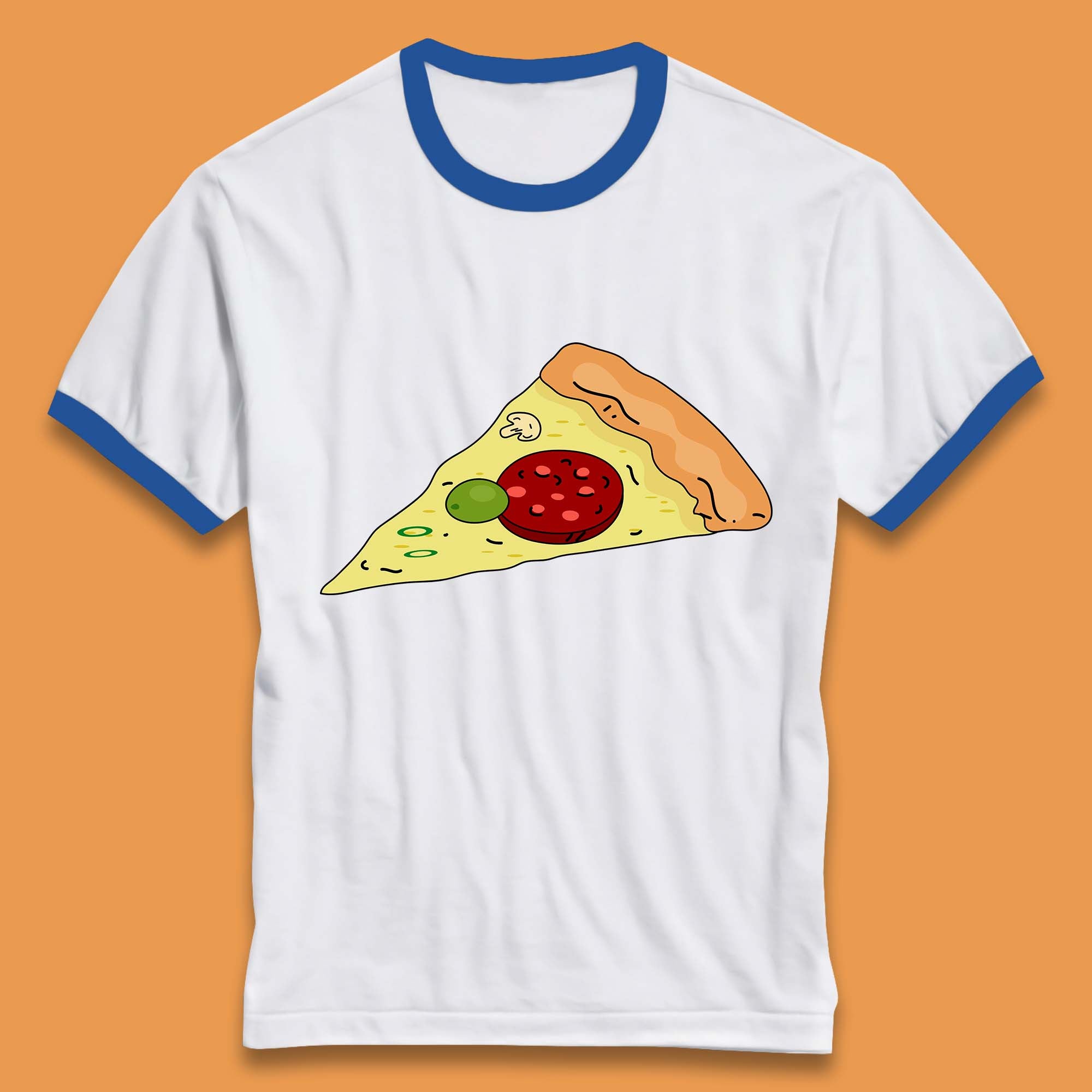 Italian Pizza Slice Pizzaologist Pizza Lover Pizza Holic Pizza Addict  Ringer T Shirt