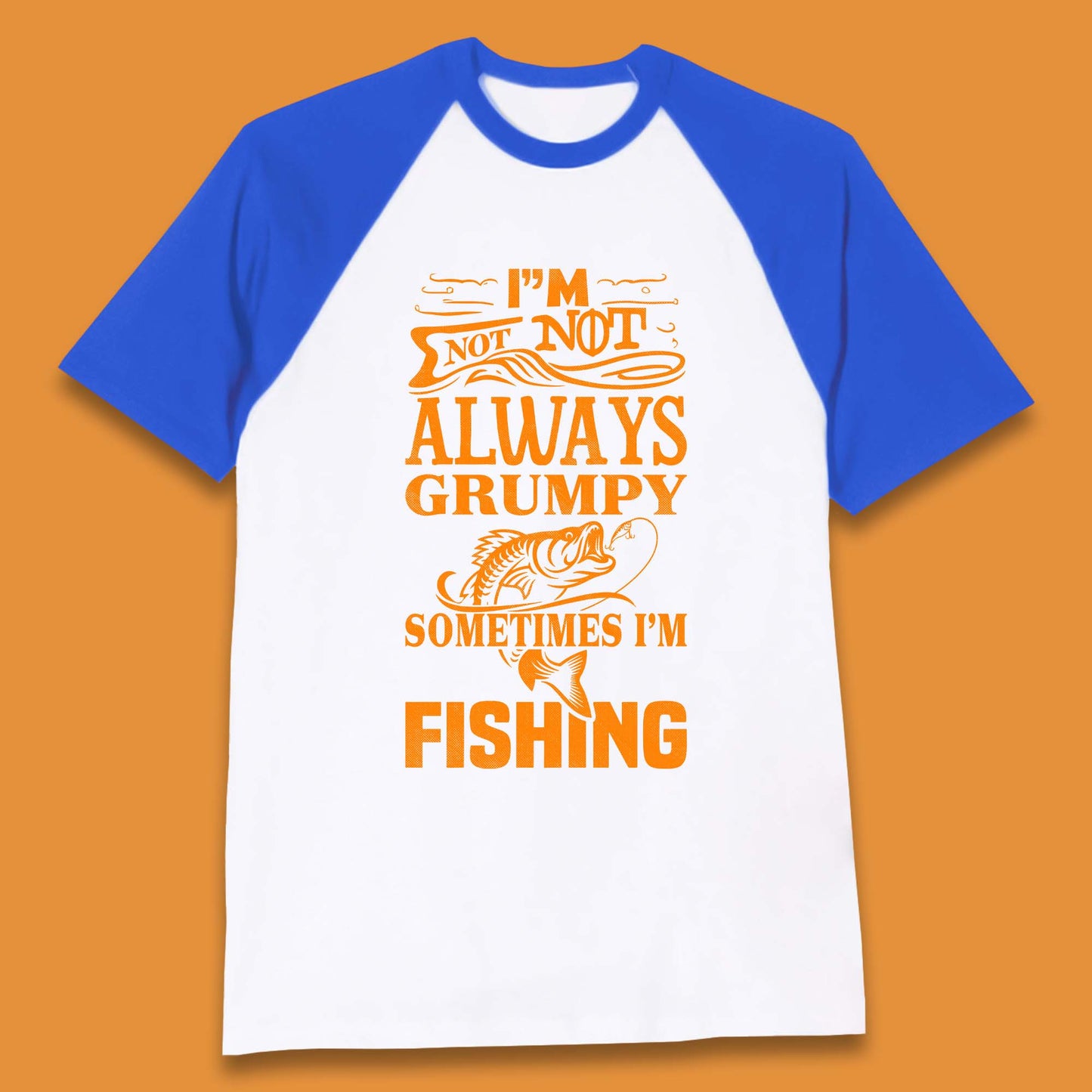 Grumpy Fisherman Baseball T-Shirt