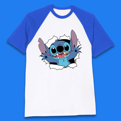 Disney Lilo And Stitch Hello Cartoon Character Ohana Stitch Lover Disneyland Vacation Trip Disney World Baseball T Shirt