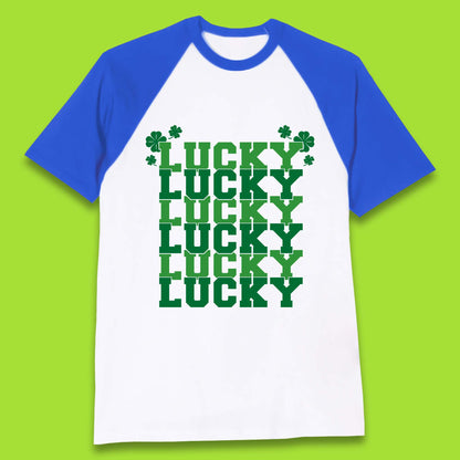 Lucky St Patrick's Day Baseball T-Shirt